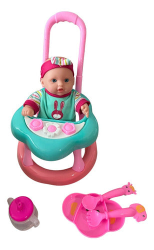 Muñeca Juguete Con Corre Pasillo Luz y sonido