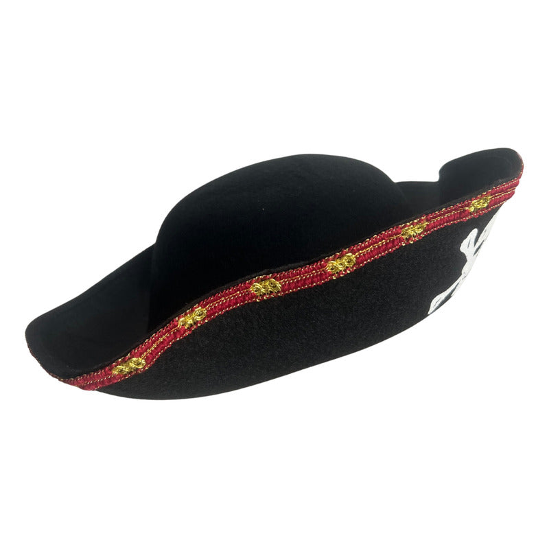 Sombrero Pirata + Parche Disfraz