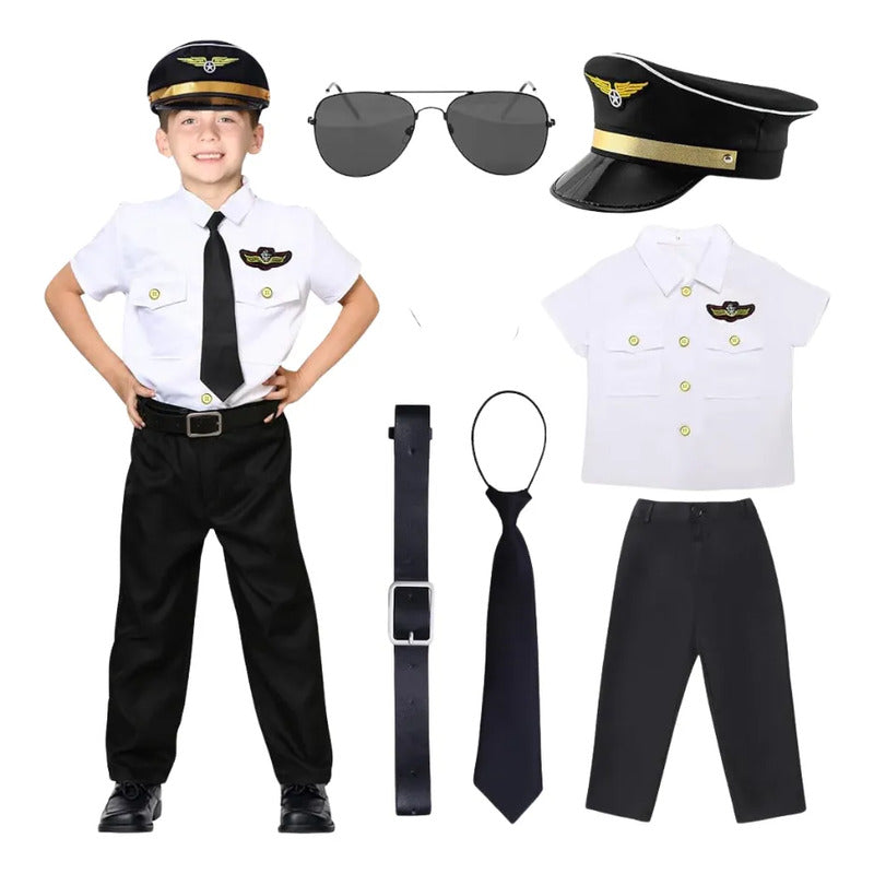 Disfraz Piloto De Avión Cosplay