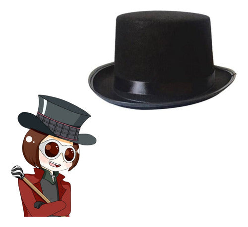 Sombrero De Copa Accesorio Para Disfraz Willy Wonka Niño