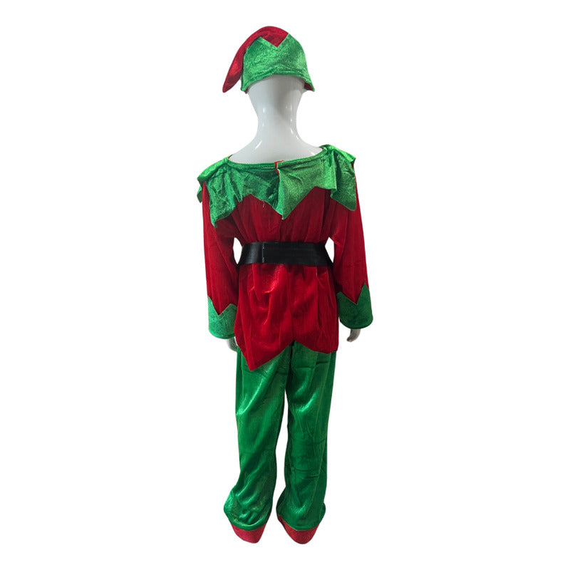 Disfraz Navideño De Elfo Niña-niño