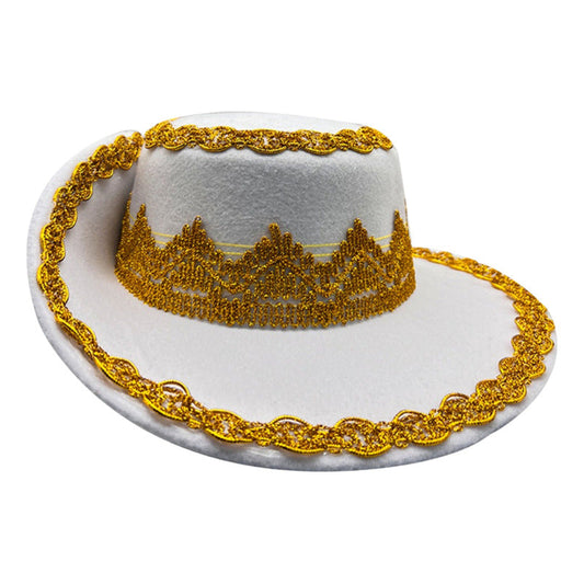 Sombrero Caporal - Bailes Típicos - Blanco