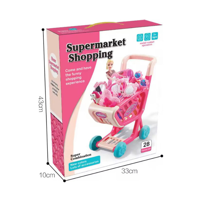 Carrito Supermercado Compras Juguete Niñas