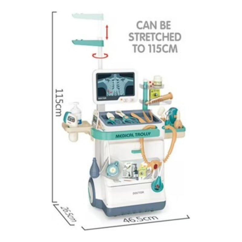 Set Doctor Consultorio Medico Electrocardiograma + Gorro Blanco