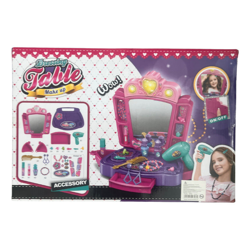 Juego Tocador De Belleza Con Accesorios Para Niñas