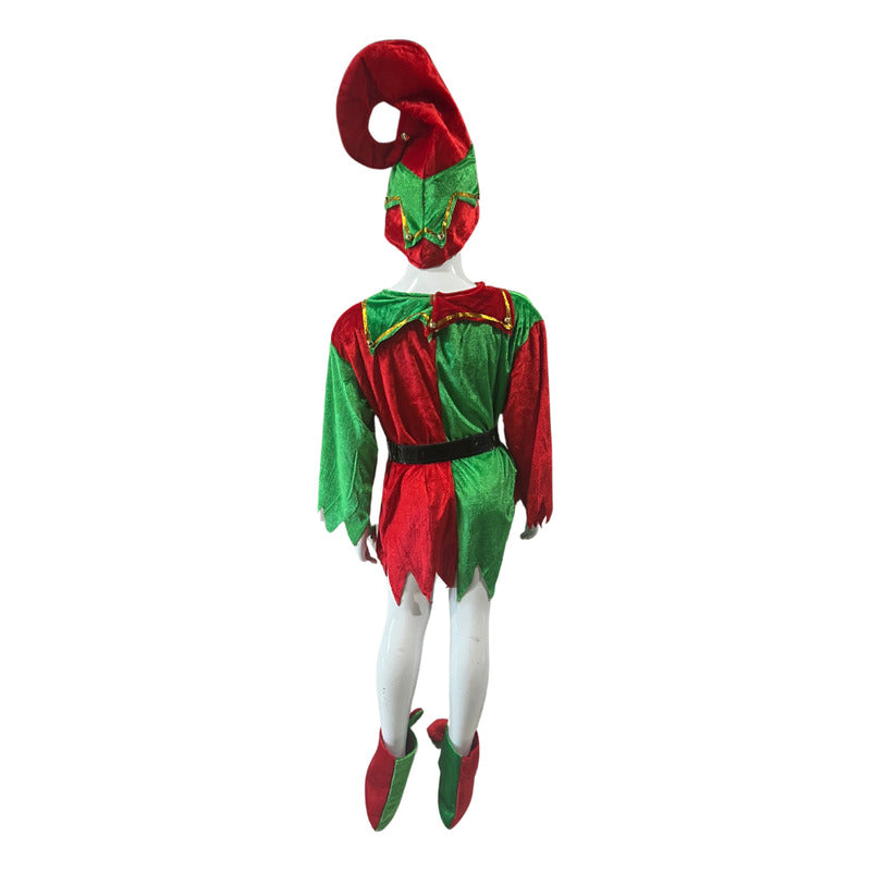 Disfraz Navideño De Elfo Niña-niño
