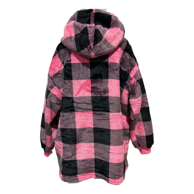 Maxi Poleron Sherpa Hello Kitty Kuromi Melody Kawaii Niñas