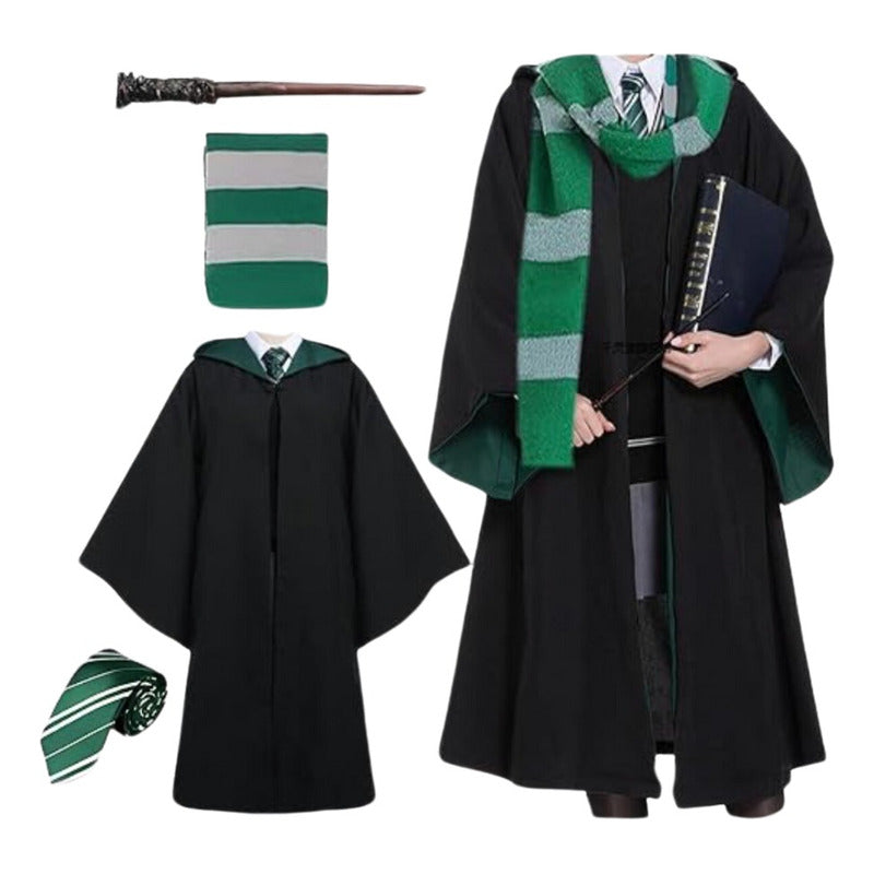 Capa Corbata Bufanda Varita De Harry Potter Disfraz Cosplay Adulto