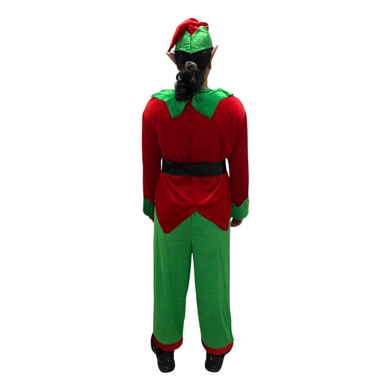 Disfraz Navidad Traje Elfo Hombre Adulto Navideño