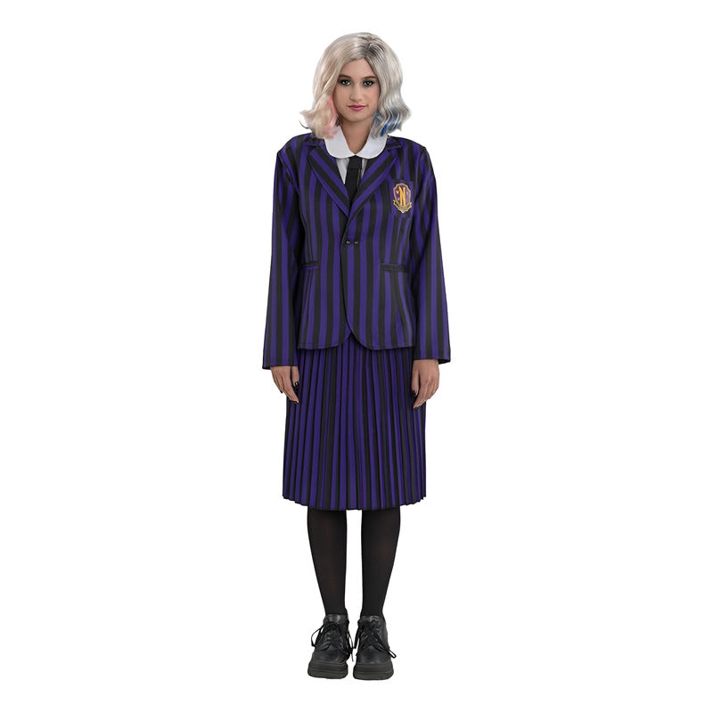 Disfraz Enid - Merlina Uniforme Violeta Mujer