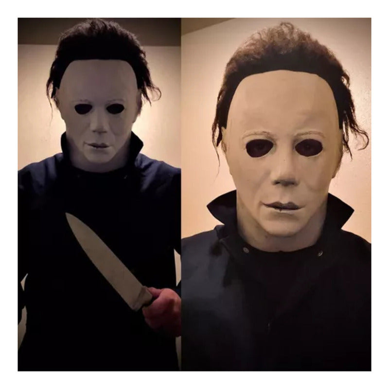 Máscara De Halloween Latex Michael Myers Color Blanca