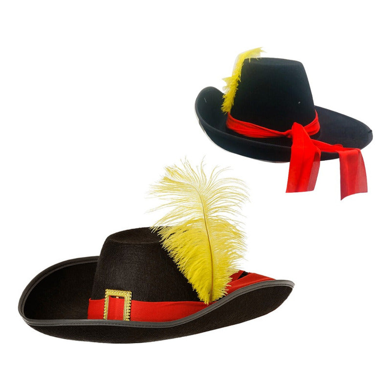 Disfraz De Mosquetero Capa + Sombrero Adulto