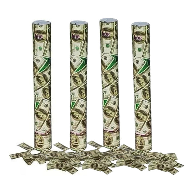 Pack X 4 Lanza Confeti Cotillón Dolar Fiesta Fin De Año 40cm
