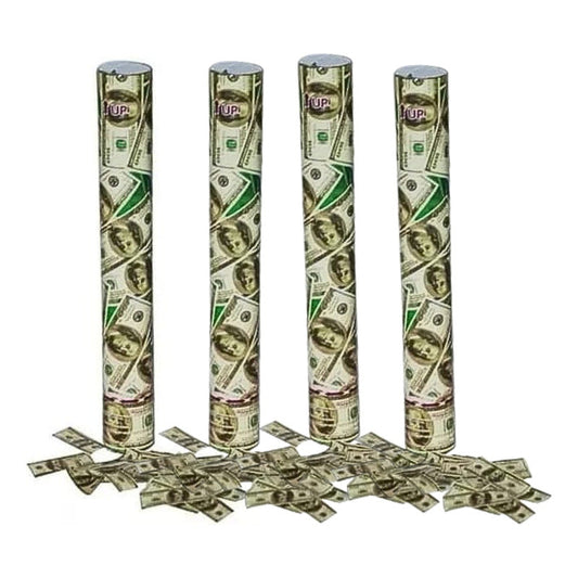 Pack X 4 Lanza Confeti Cotillón Dolar Fiesta Fin De Año 40cm