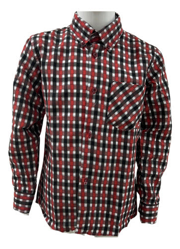 Camisa Cuadrille Trajes Tipicos Fiestas Patrias Niño-juvenil