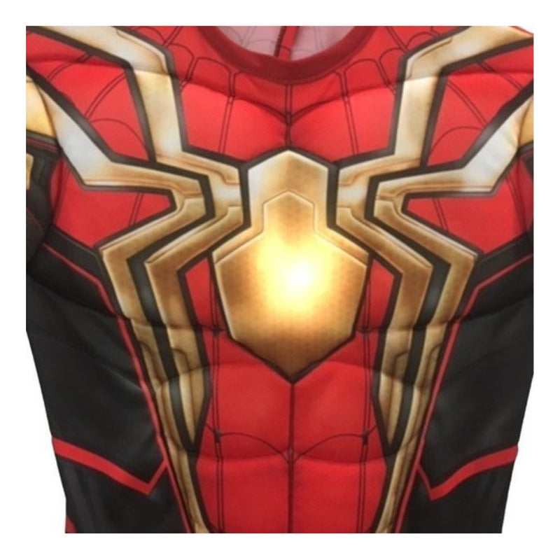 Spiderman Disfraz Niño Iron Spider Con Musculos Y Luz