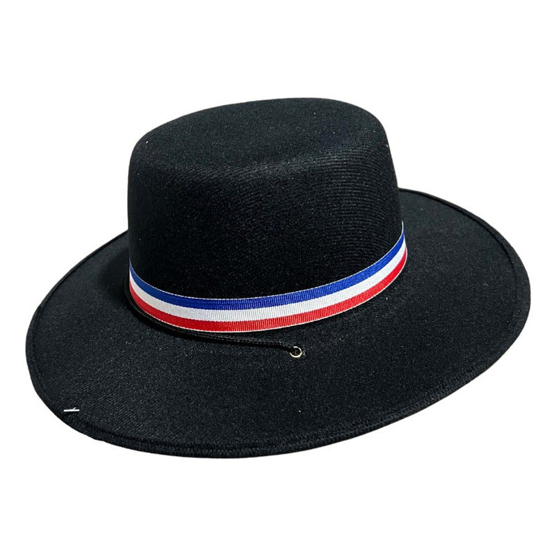 Sombrero Huaso Niño Fiestas Patrias - Cinta Roja/Azul/Blanco