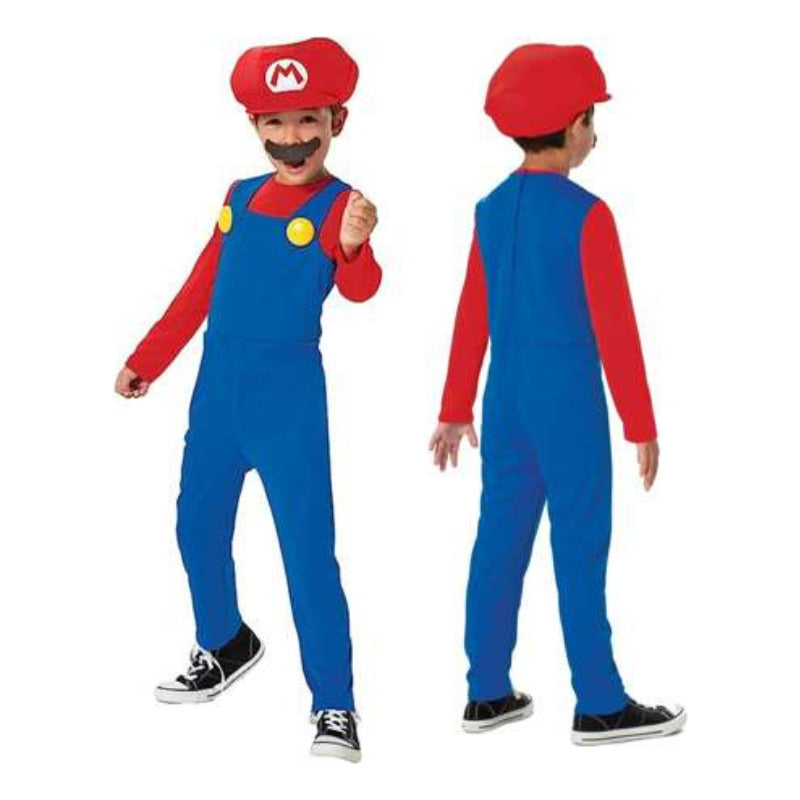 Disfraz Nintendo Super Mario Bross Y Luigi Fancy Para Niños