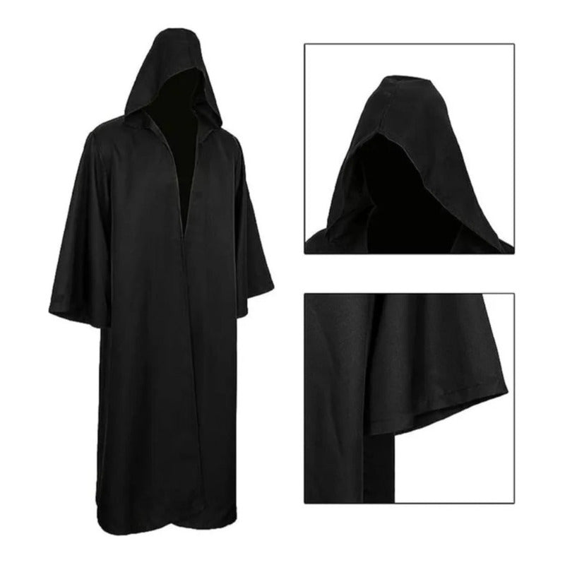 Capa Túnica De Peste Negra Sacerdote Disfraz Cosplay