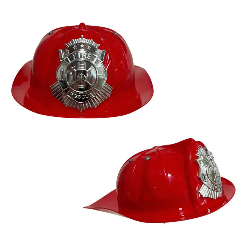 Disfraz De Bombero Con Casco Y Accesorios