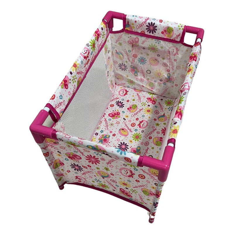 Cuna De Juguete Para Muñeca Corral Metalico Plegable