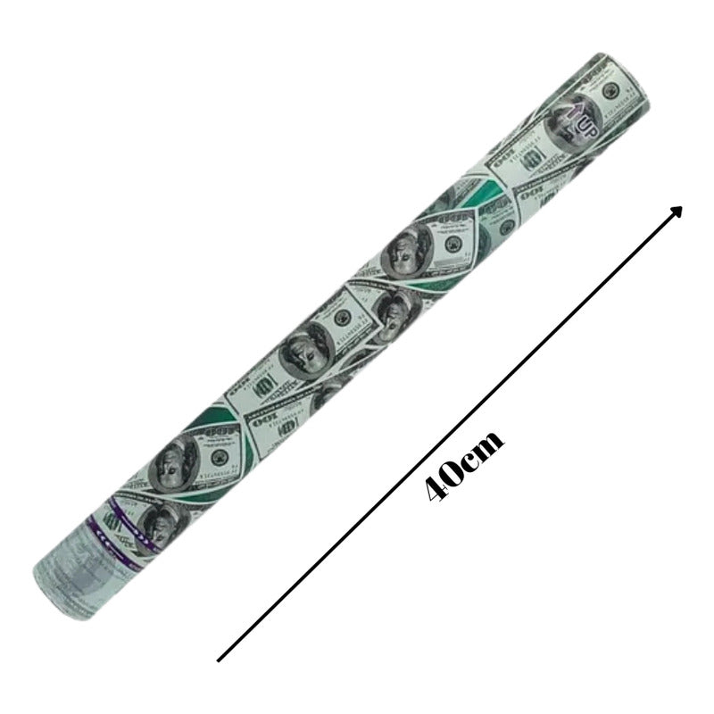 Pack Lanza Confeti Dolar + Serpentina Cotillon Año Nuevo