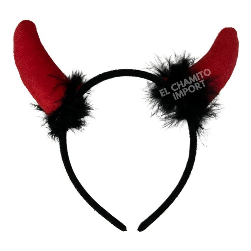 Set De Diablita Diadema Humita Y Cola