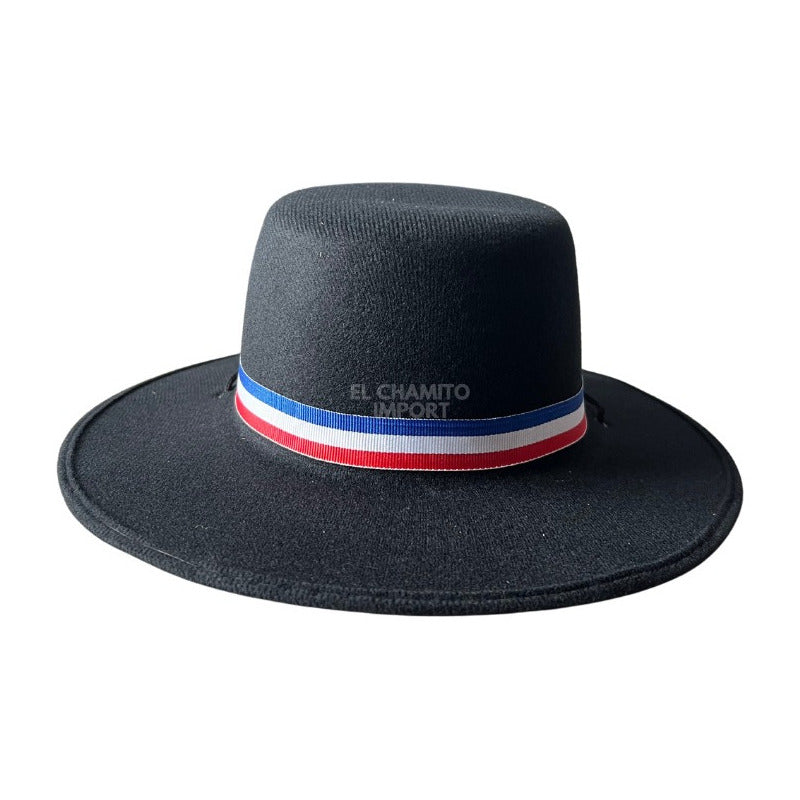 Sombrero Huaso Niño Fiestas Patrias - Cinta Roja/Azul/Blanco