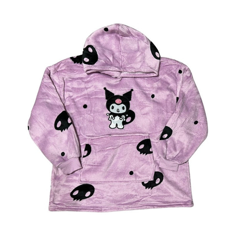 Maxi Poleron Sherpa Hello Kitty Kuromi Melody Kawaii Niñas