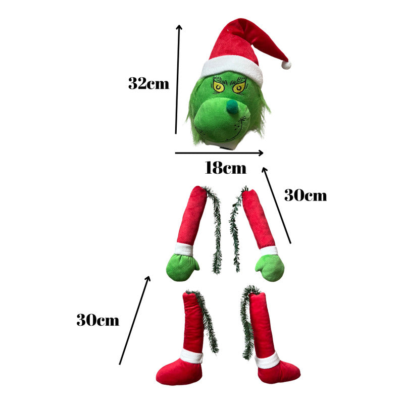 Adorno Navideño Cuerpo De Grinch Para Arbol De Navidad