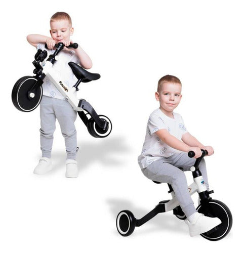 Bicicleta De Equilibrio Y Triciclo 3 En 1 Plegable