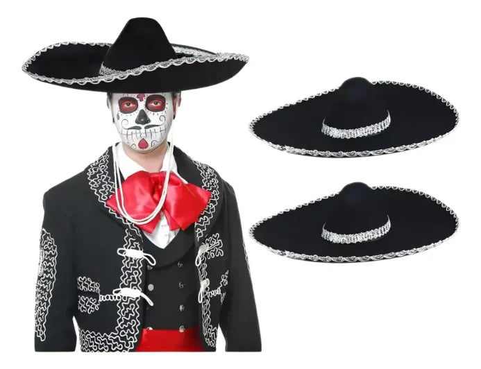 Sombrero Disfraz Mariachi Mexicano Charro Adulto
