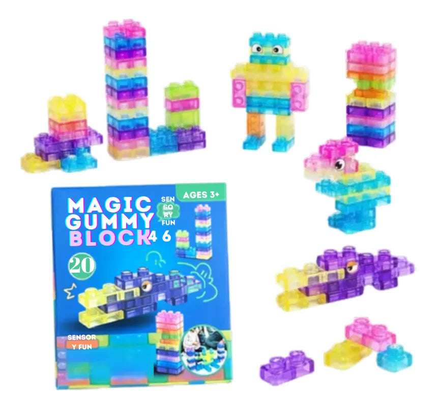 Juguete Bloques Goma Juguete multicolor