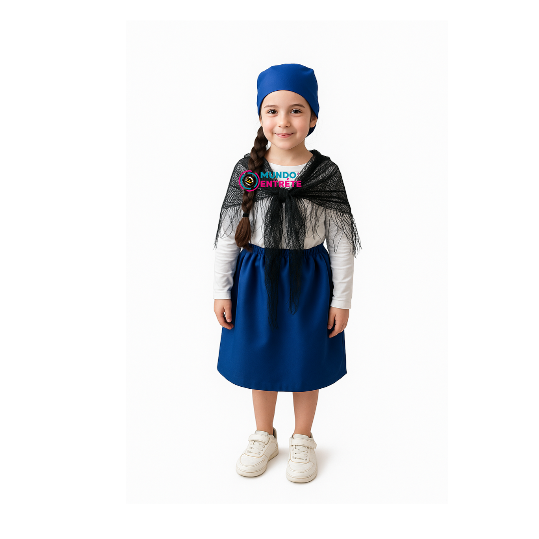 Traje Típico Chilote Niñas/Fiestas Patrias Chile