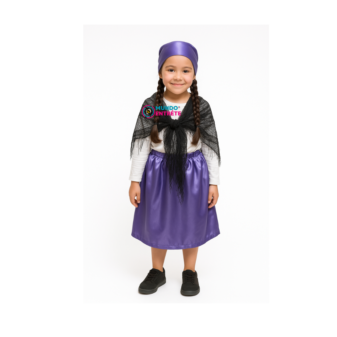 Traje Típico Chilote Niñas/Fiestas Patrias Chile