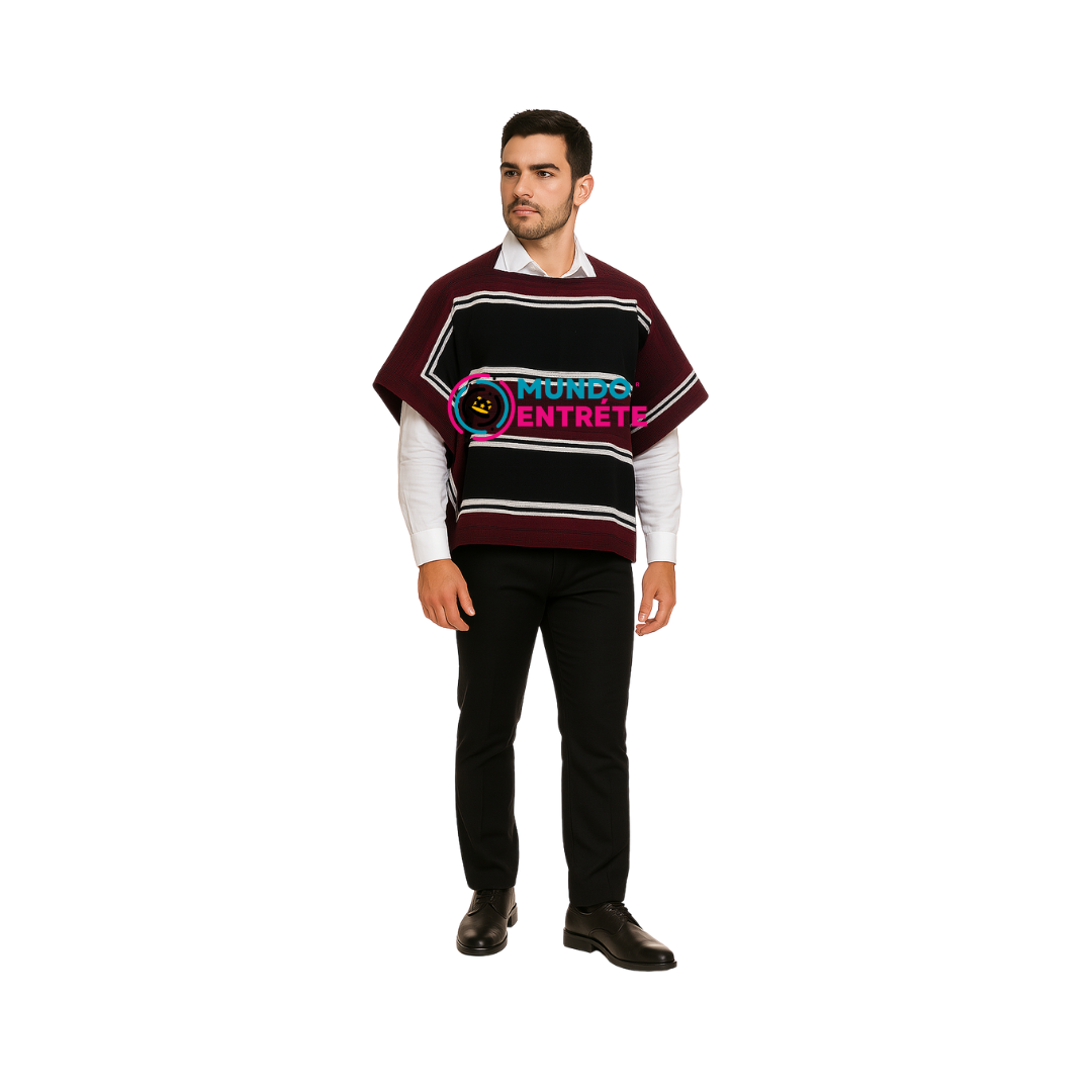 Manta Poncho Juvenil- Adulto Huaso  90x60