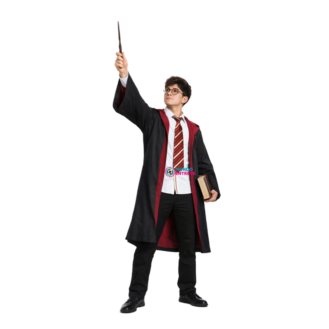 Capa Corbata Bufanda Varita De Harry Potter Disfraz Cosplay Adulto