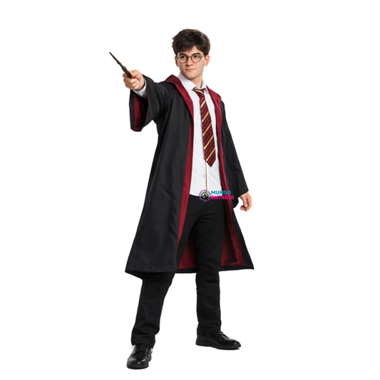 Capa Corbata Bufanda Varita De Harry Potter Disfraz Cosplay Adulto