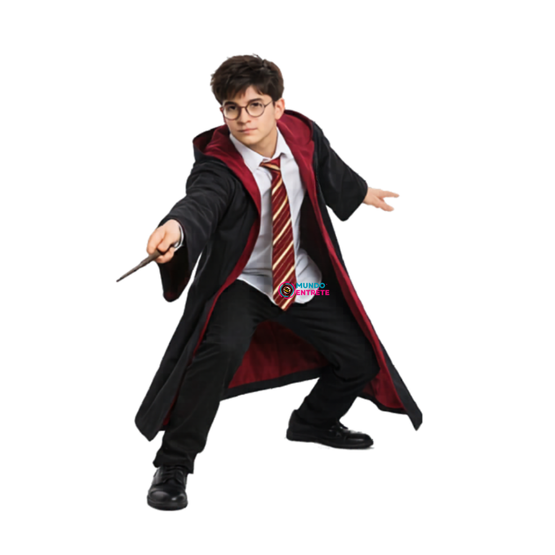 Capa Corbata Bufanda Varita De Harry Potter Disfraz Cosplay Adulto