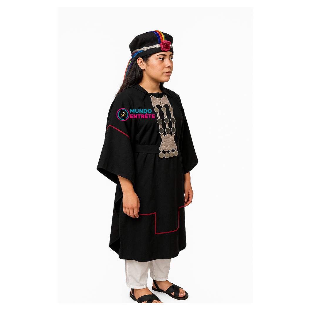 Traje Vestimenta Mujer Mapuche