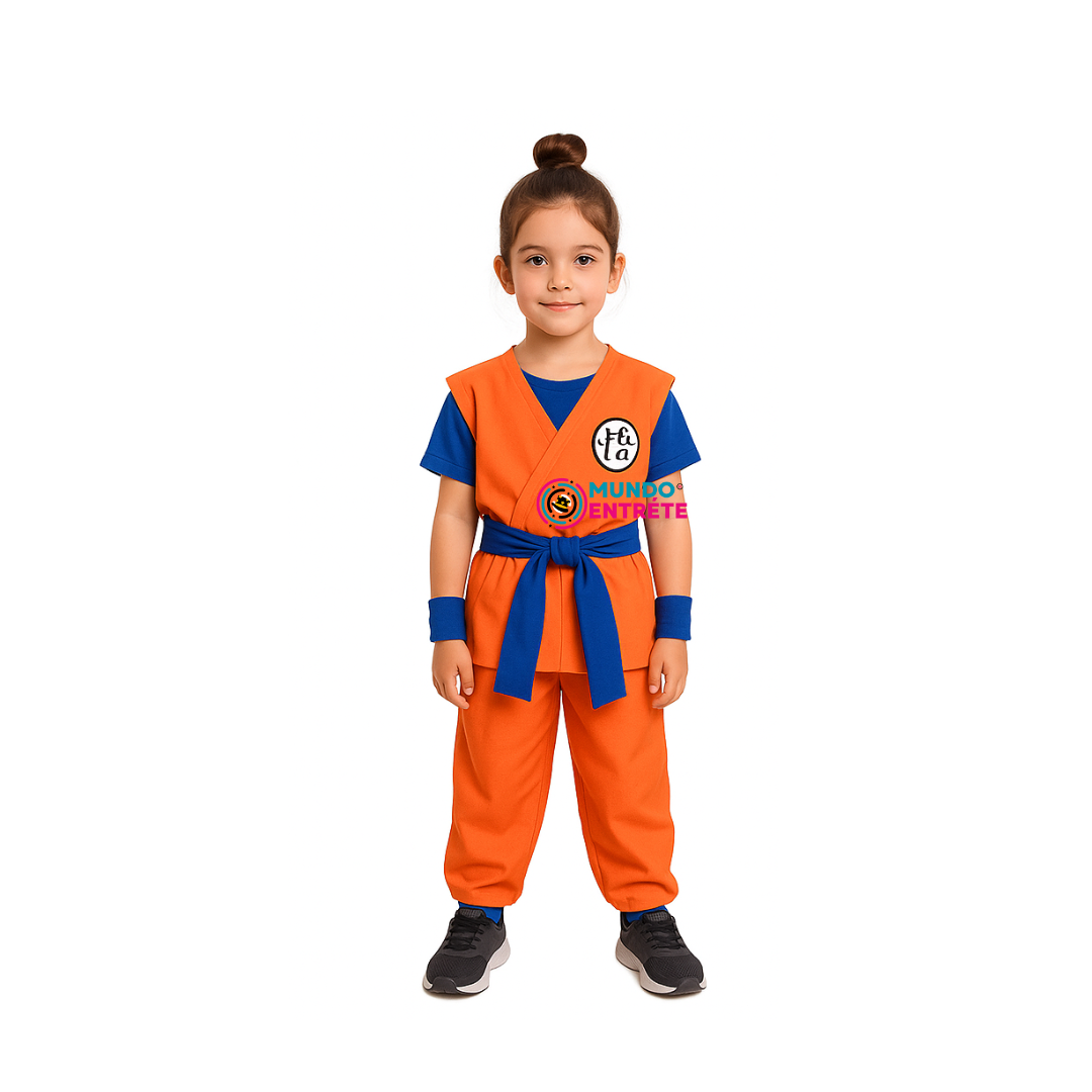 Disfraz Goku Dragon Ball Z. Niña