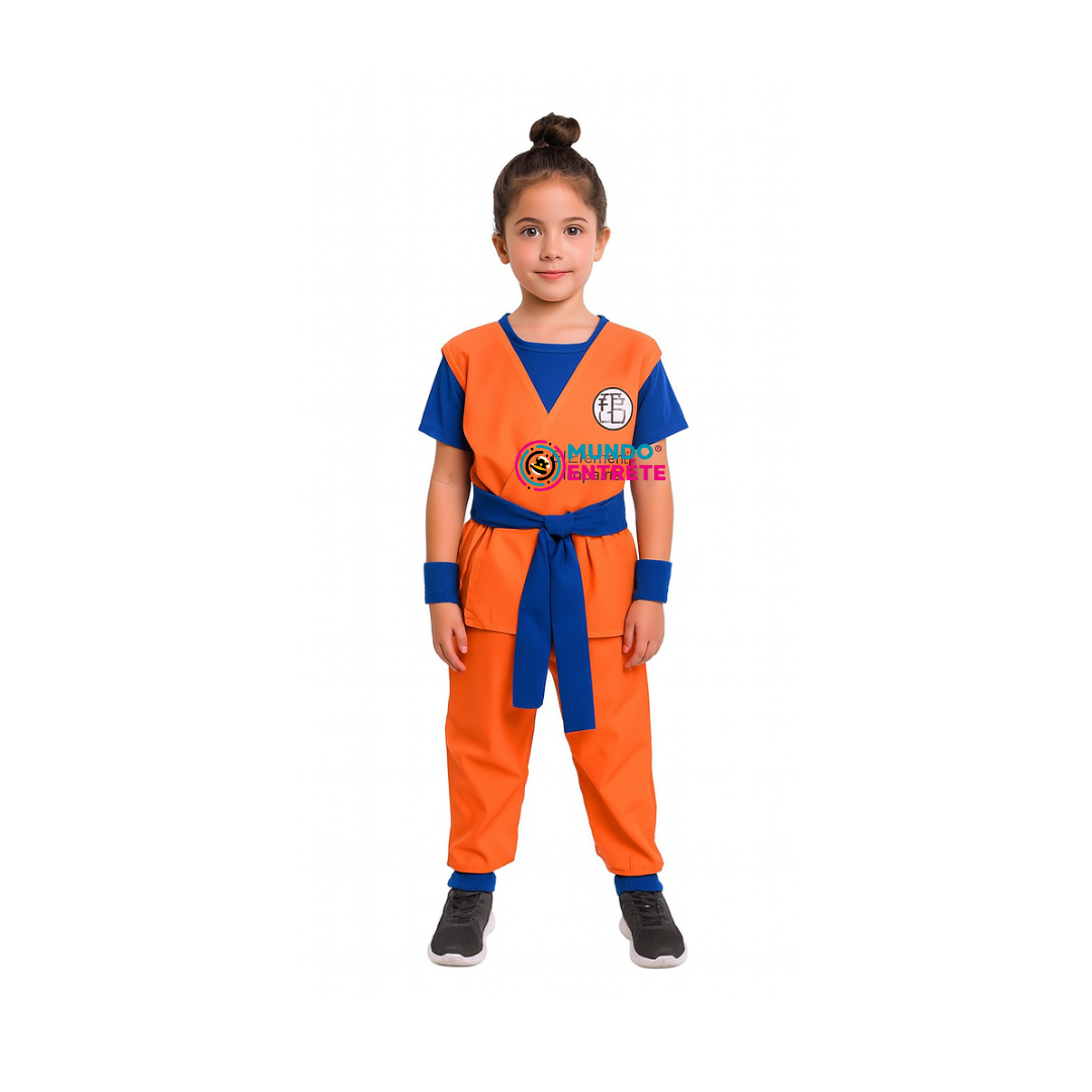 Disfraz Goku Dragon Ball Z. Niña