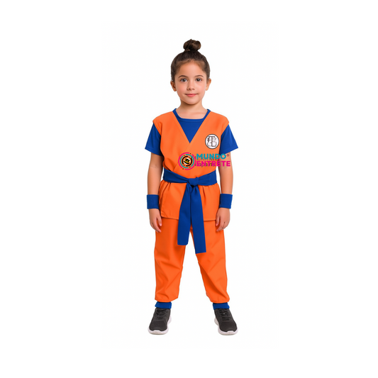 Disfraz Goku Dragon Ball Z. Niña