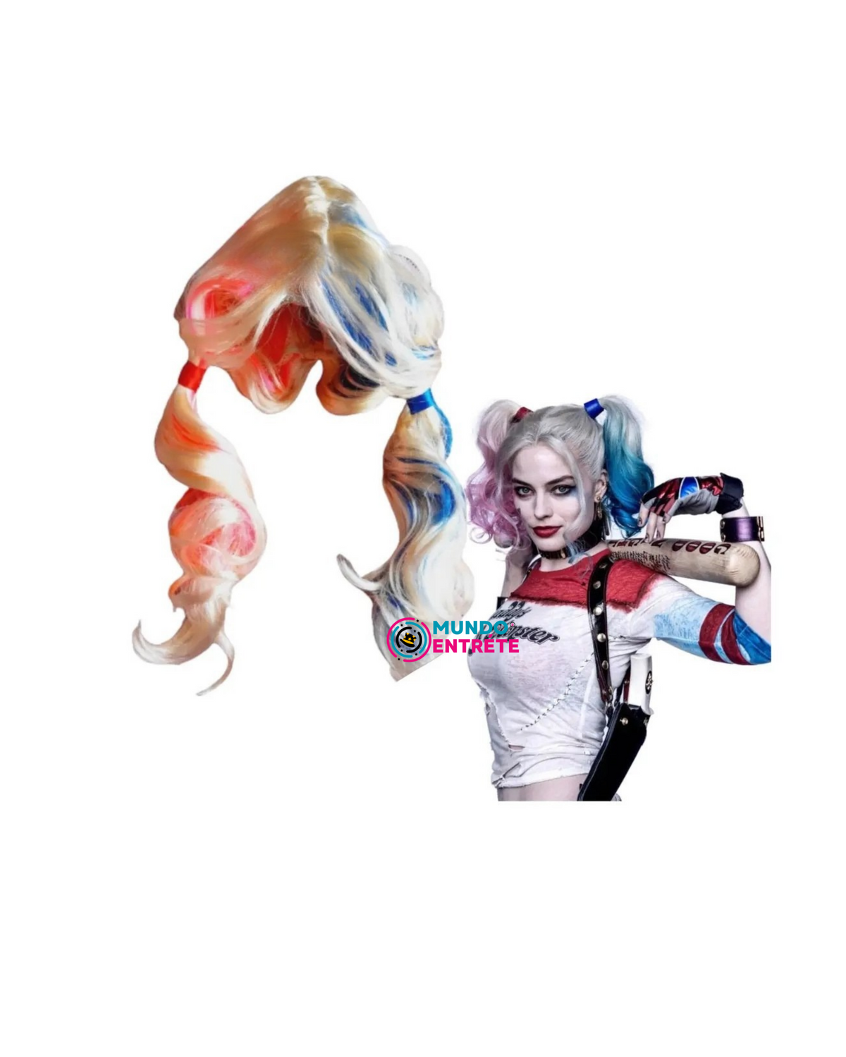 Disfraz Harley Quinn  + Peluca Mujer