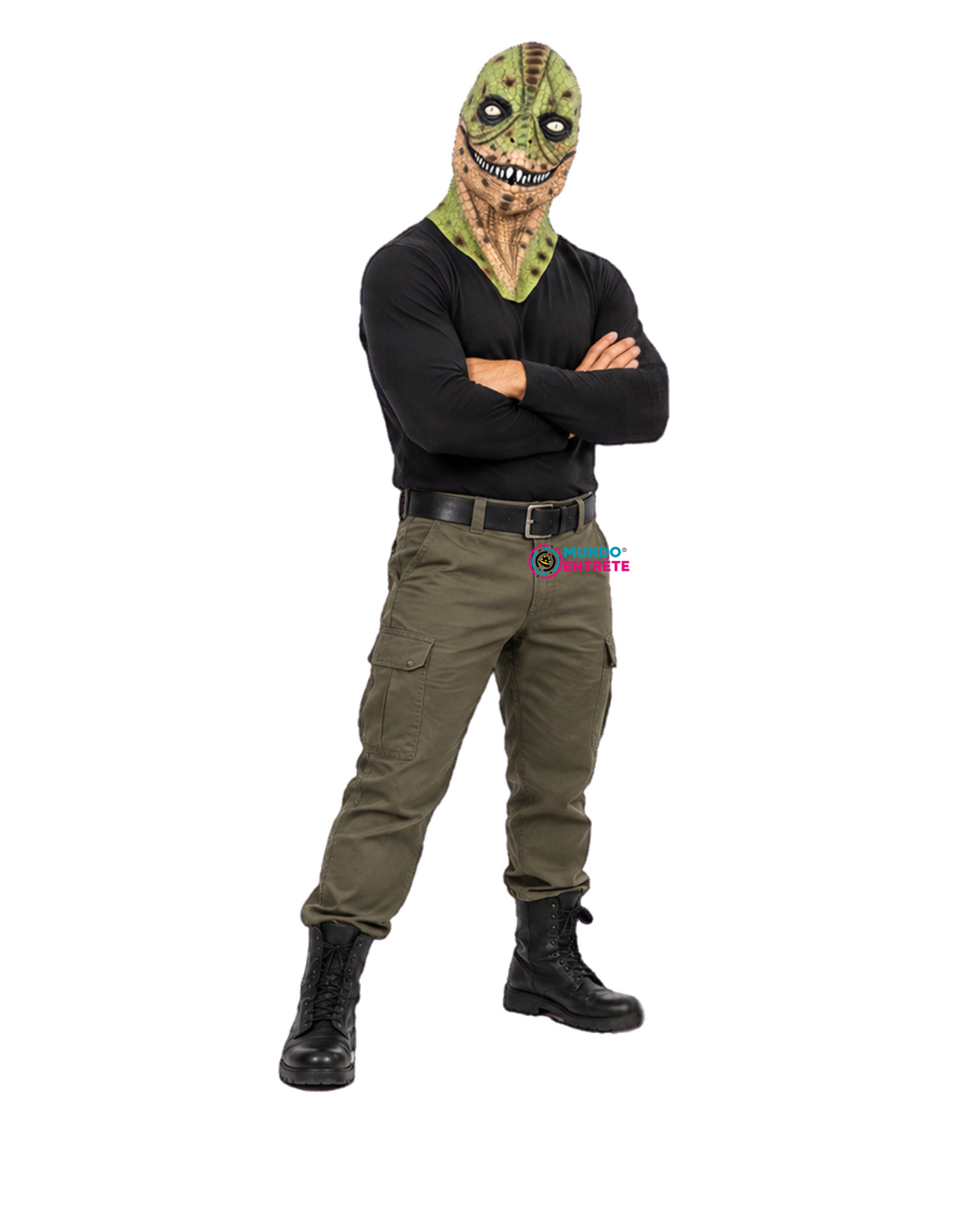 Máscara Reptiliano De Látex
