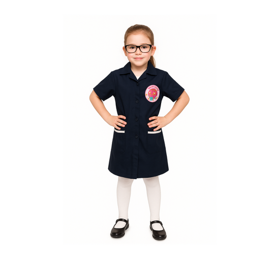 Disfraz De Párvula Delantal + Lentes Para Niños