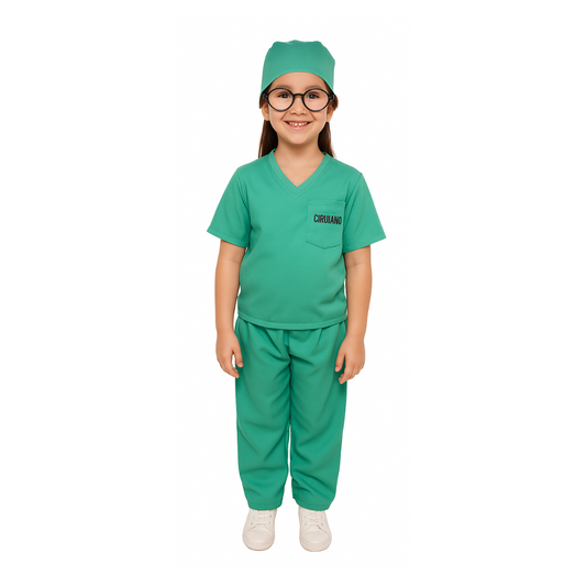 Disfraz Doctor Cirujano Profesiones Oficio Niña