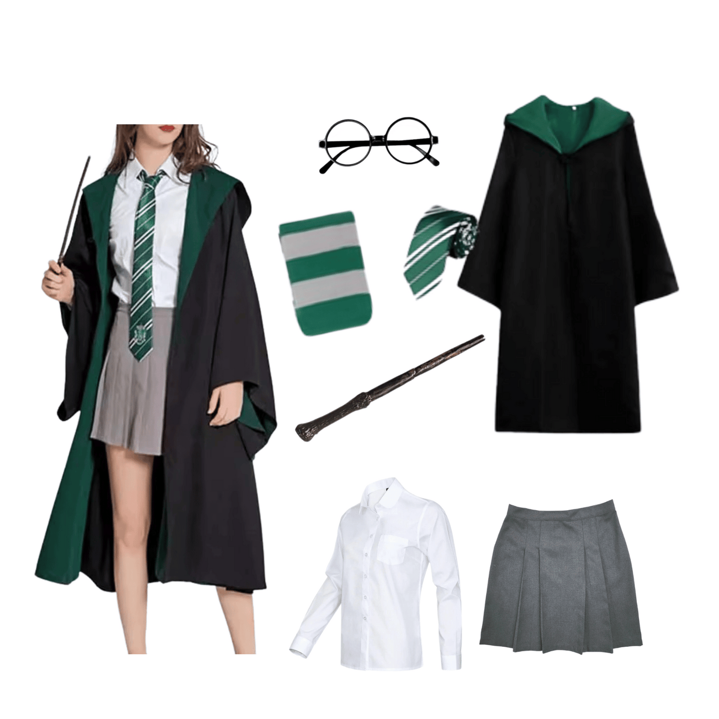 Disfraz Harry Potter/ Hermione Gryffindor Slytherin Ravenclaw Mujer