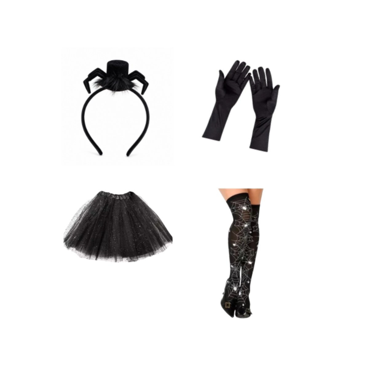 Set Disfraz De Araña Mujer