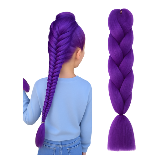 Extensiones Para Trenza Accesorio Disfraz Rumi Kpop Hunter Morado